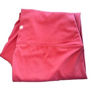 Yogalicious Lux High Waisted Leggings Coral Athleisure Workout Capris XL